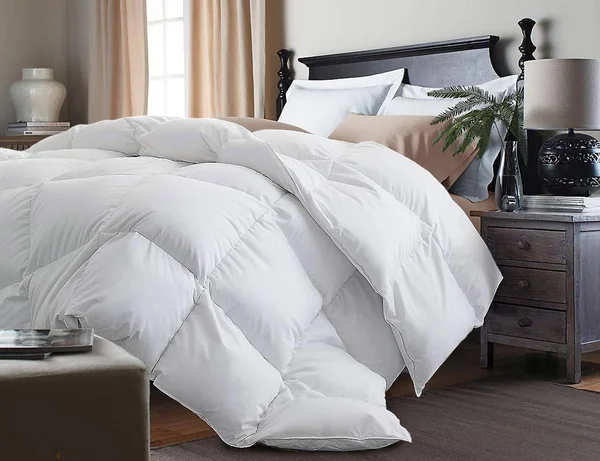 Kathy Ireland White Goose Feather and Goose Down Full/Queen Comforter