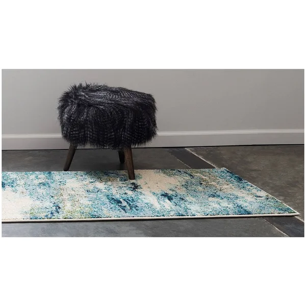 Unique Loom Chromatic Contemporary Area Rug Collection - Runner 2&2x22x6&7x22 3139845