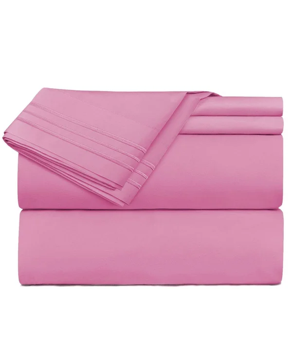 Premier 1800 Series Deep Pocket 3 pc. Sheet Set, Twin - Pink