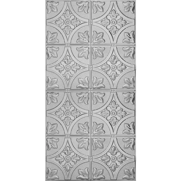 Armstrong Ceilings 48-in x 24-in Metallaire Large Floral Circle Lacquered Steel Metal/Tin Surface-Mount Panel Ceiling Tiles, 54