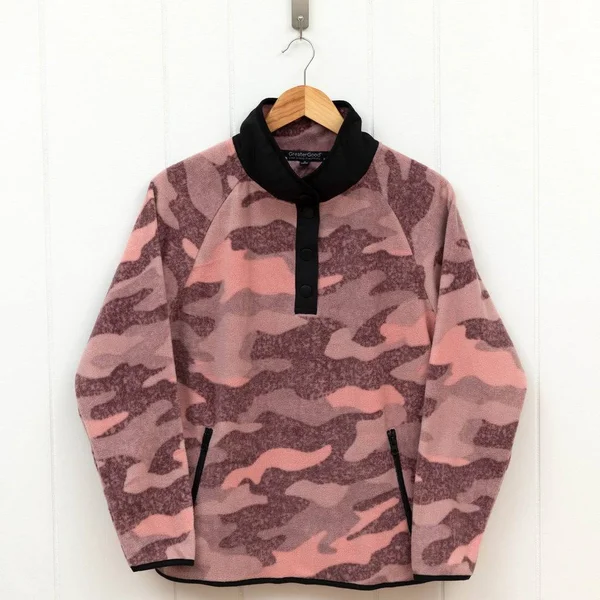 Camo Fleece Pullover - 2X