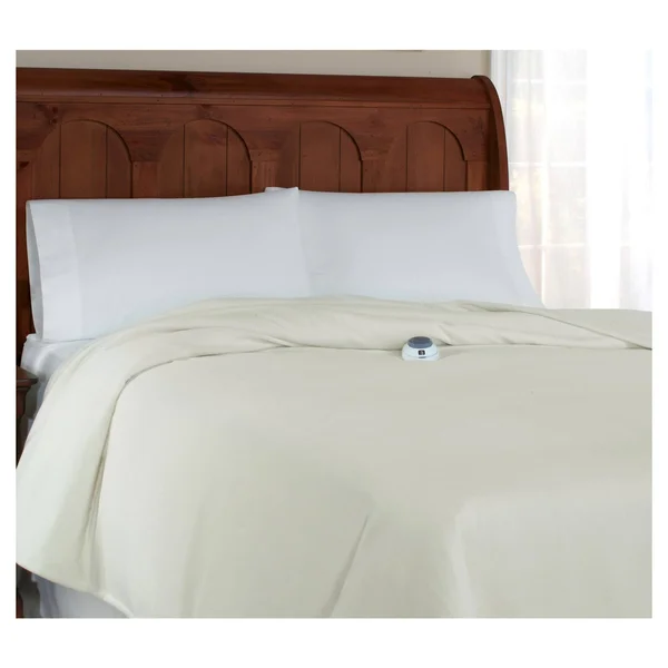 Micro Fleece Electric Blanket Natural (King) - SoftHeat