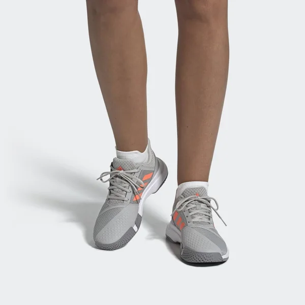 Adidas CourtJam Bounce Grey/ Coral EG1138 (Women's) 10