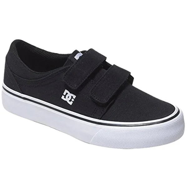 DC Shoes Boys& Trase V Sneakers Black, White 5.5