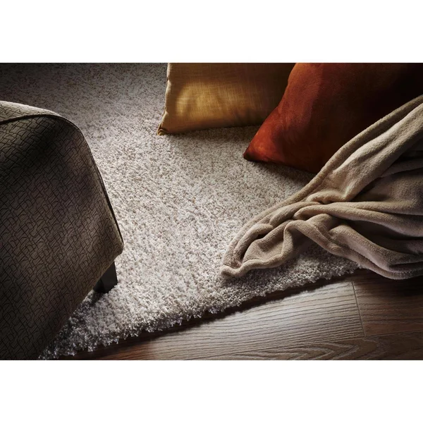 Kas Bliss 1580 Ivory Heather Shag Area Rug - 8& x 11&