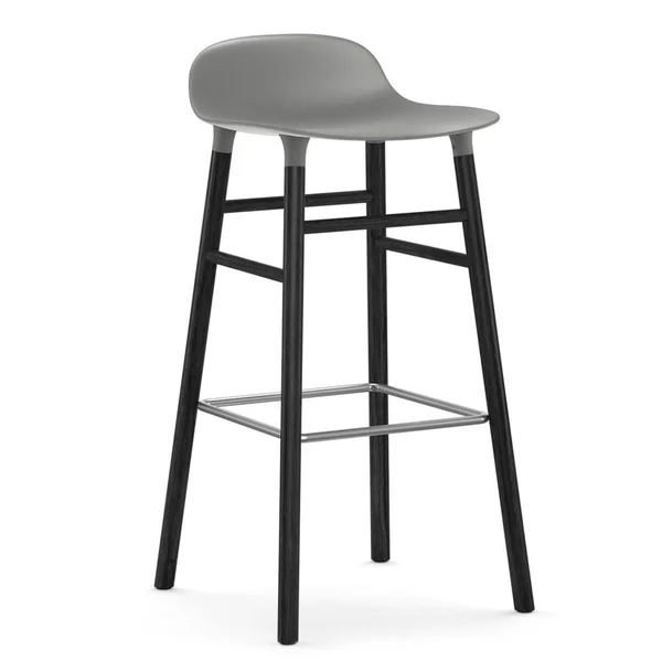 Normann Copenhagen Form Barstool 75 cm Black Grey