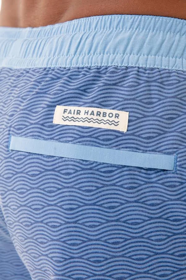 Fair Harbor Blue Waves Bayberry Trunk, Mens, S