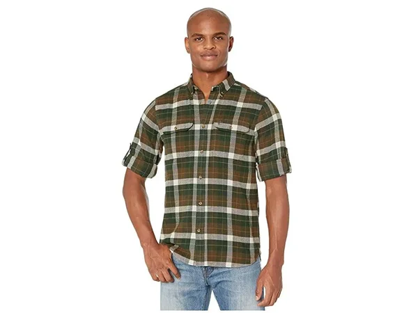 Fjallraven Men's Singi Heavy Flannel Shirt - Xs - Deep Forest