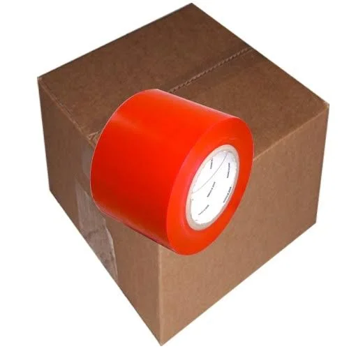 Tape Planet Red 7 Mil UV Resistant Polyethylene Film Tape 4 inch x 60 Yards 12 Roll Case