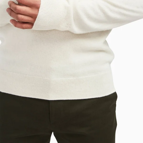 NAADAM The Essential Cashmere Sweater Mens in Cement - L
