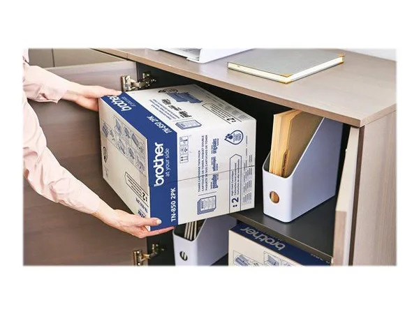 Brother TN-850 High-Yield Black Toner Cartridges - Pack of 2 Cartridges
