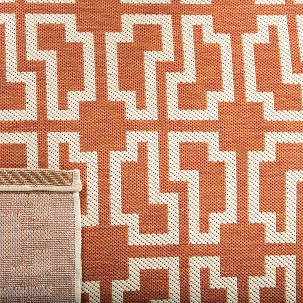 Safavieh Courtyard CY6015-268 7&10x22 x 7&10x22 Square Navy - Beige Area Rug