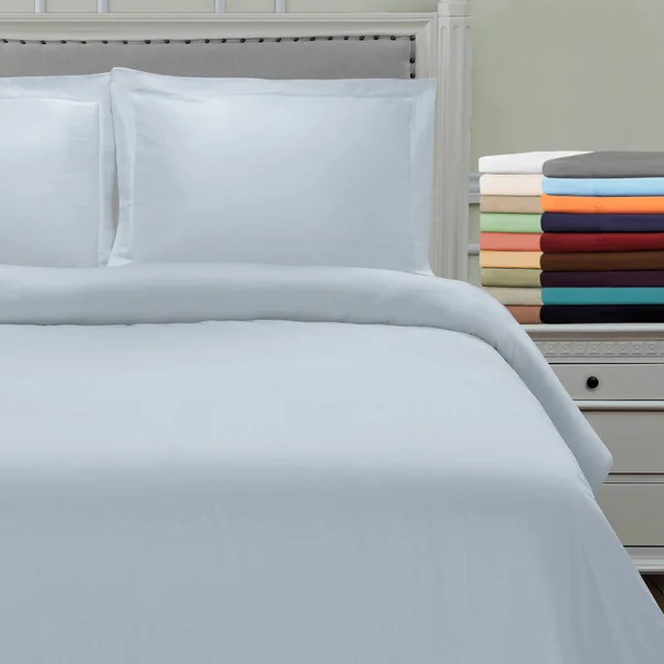 Superior Wrinkle Resistant Brushed Microfiber Duvet Cover Set Taupe Full/Queen 3 Piece