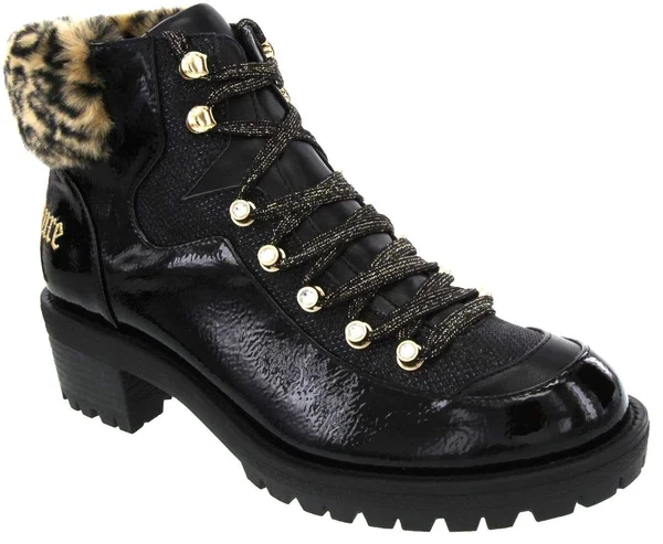 Juicy Couture Indulgence Women's Boots Black Leopard : 7.5 B