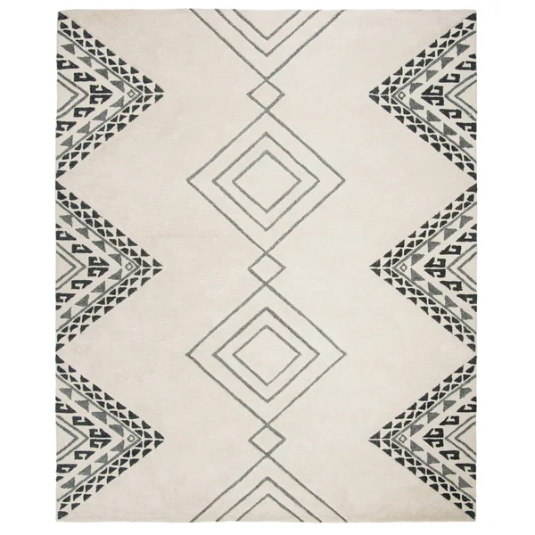 Safavieh Casablanca CSB301A 2&3x22 x 8&0x22 Runner Ivory - Grey Area Rug