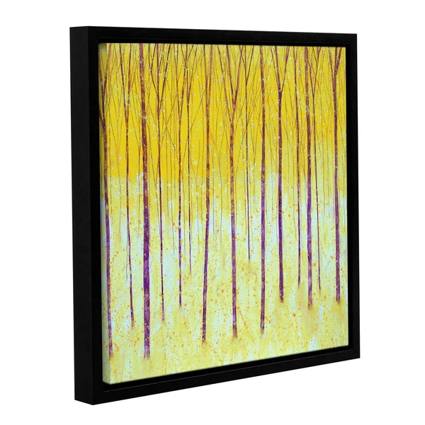ArtWall Herb Dickinson's Golden Forest Days, Gallery Wrapped Floater-framed Canvas - Multi (10x10)