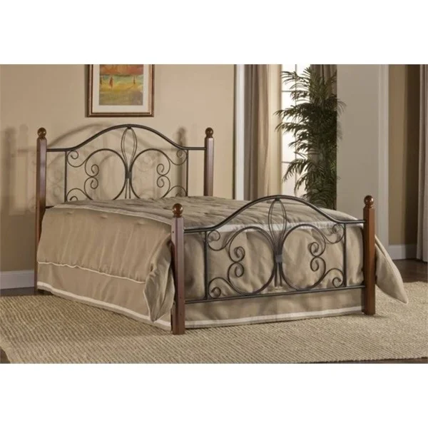 Bowery Hill King Poster Bed in Textured Black