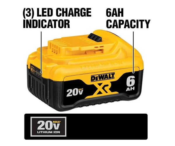 DeWalt 20-Volt Max XR Lithium-Ion Premium Battery Pack (1) 6.0Ah Batt