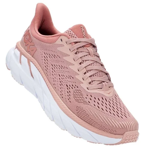 Hoka One One Women's Clifton 7 Misty Rose, Cameo Brown