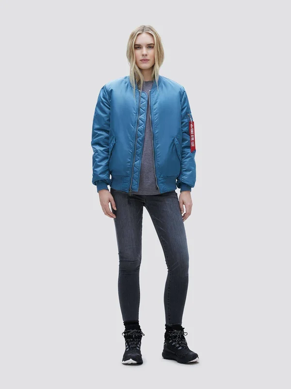 Alpha Industries Women's MA-1 W Flight Jacket - Rose Gold, M