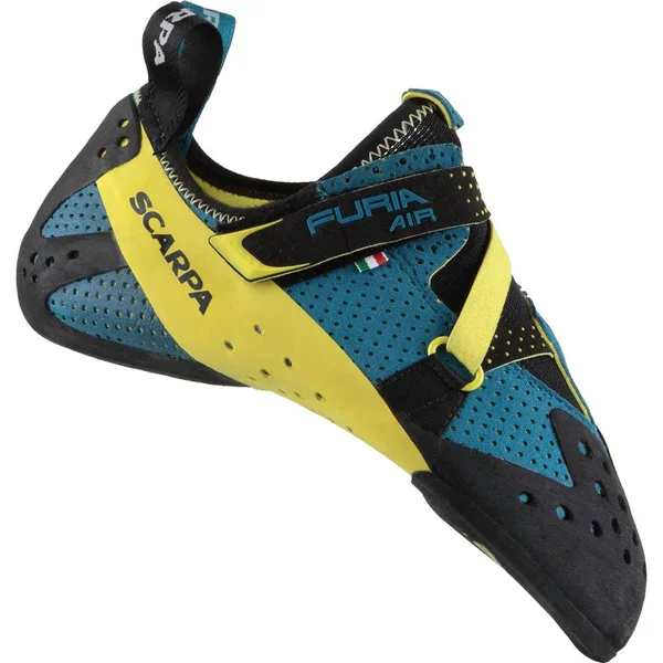 Scarpa Furia Air Climbing Shoe - 40.5 - Baltic Blue, Yellow