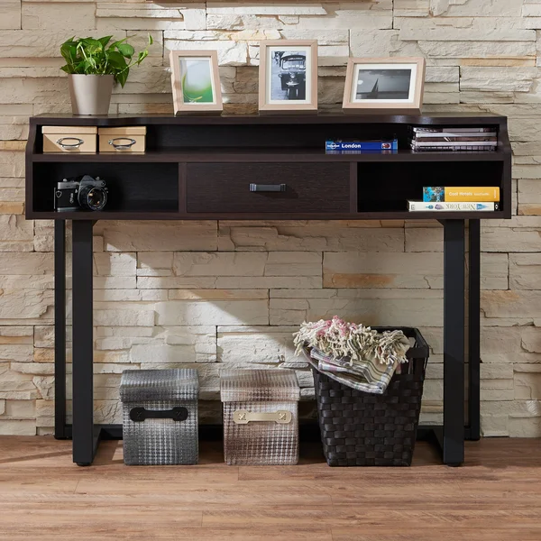 Furniture of America Tylene Modern Espresso Console Table