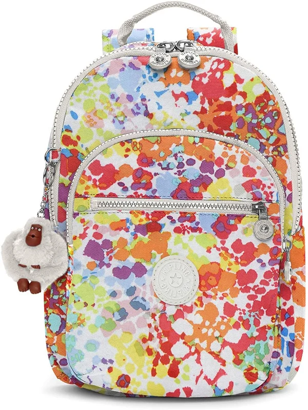 Kipling Women's Seoul Small Printed Backpack One Size Color Burst Bright