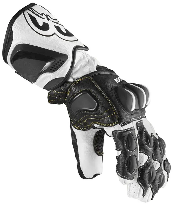 Berik Thunar Evo Motorcycle Gloves - black-white, Size 2XL