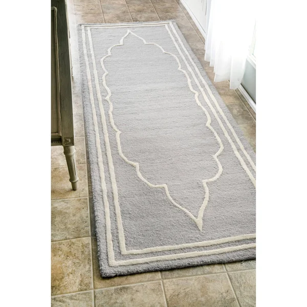 nuLOOM Mtvs172a Hand Hooked Tari 4& x 6& Grey Area Rug