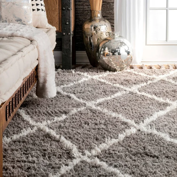 Oliver & James Zoe Hand-Knotted Wool Shag Area Rug (6& x 9&)