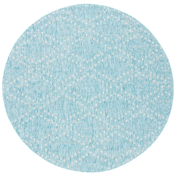 Safavieh Courtyard Perihan Indoor/ Outdoor Rug - 6&7x22 x 6&7x22 Square - Aqua/Grey