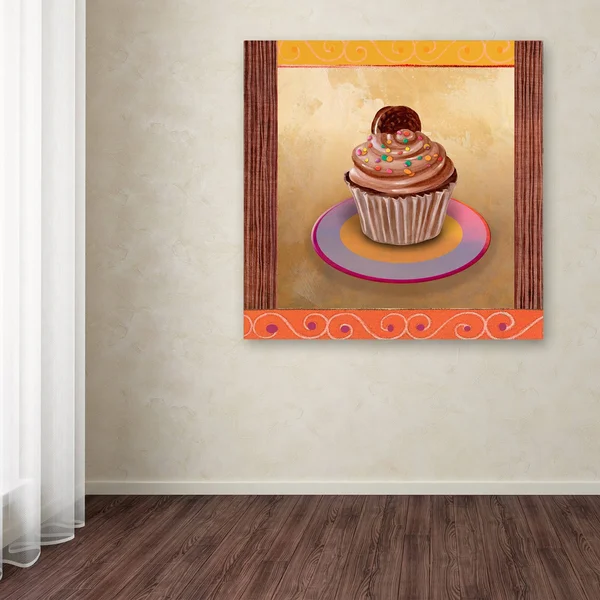 Trademark Fine Art Fiona Stokes-Gilbert-ALI 'Chocolate Delight' Canvas Art - Size: Small, White