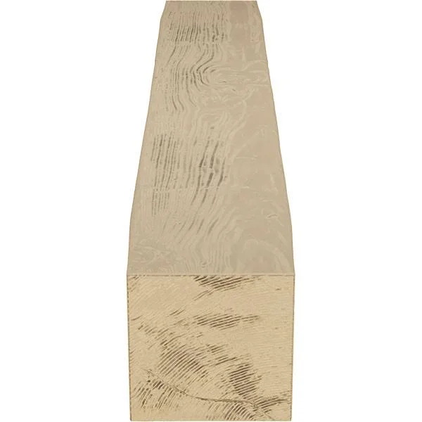 Ekena Millwork MANUSD08X12X84PP 8x22H x 12x22D x 84x22W Sandblasted Faux Wood Fireplace Mantel, Natural Pine