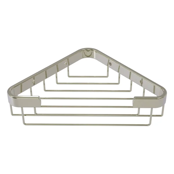 Allied Brass BSK-50ST Toiletry Corner Shower Basket, Polished Nickel
