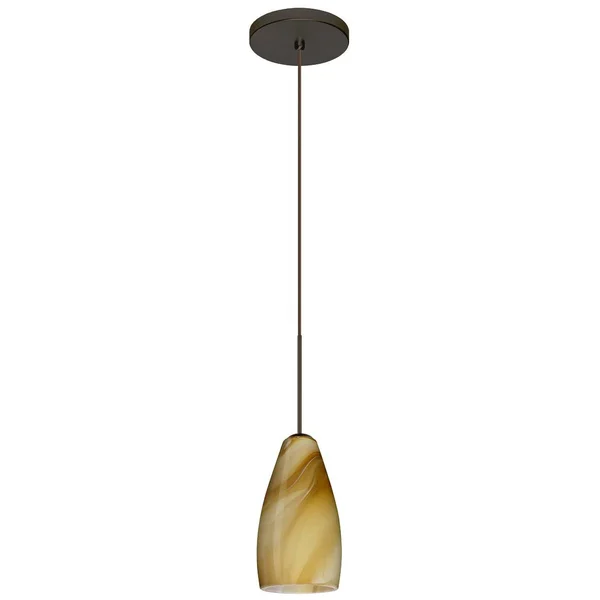 Besa Lighting 1XT-7198HN-LED-BR Karli Pendant Light, Bronze