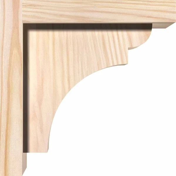 7 1/2x22W x 10x22D x 14x22H Yorktown Smooth Corbel w/Backplate, Douglas Fir