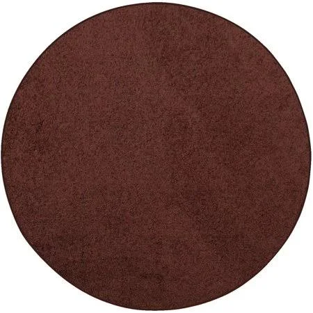 Modern Plush Solid Color Rug - Chocolate - 11' Round, Pet and Kids Friendly Rug. Made in USA, Round, Area Rugs Great for Kids, Pe