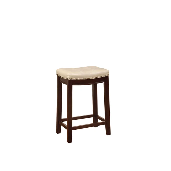 Linon Claridge Bar Stool - Beige, 26x22