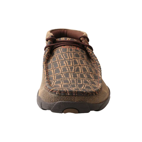 Twisted x Men's MDM0067 Driving Moc, Cayman Print/Brown Leather