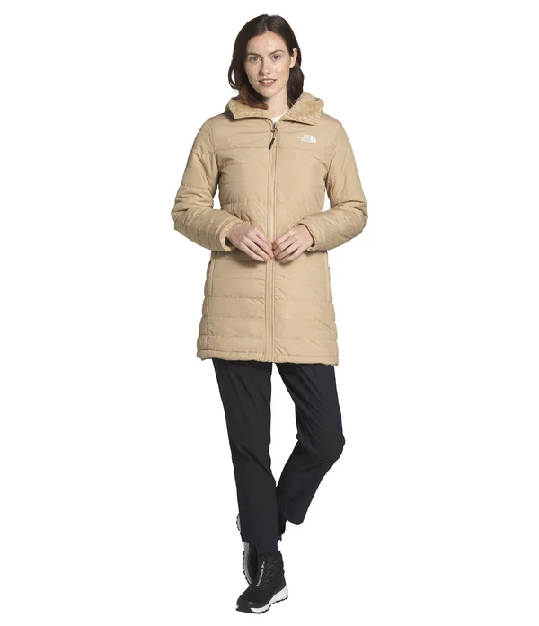 The North Face Women's Mossbud Insulated Reversible Parka Khaki XL