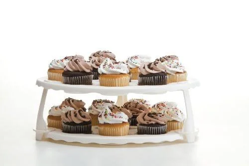 Prepworks by Progressive Collapsible Cupcake and Cake Carrier, 24 Cupcakes, 2