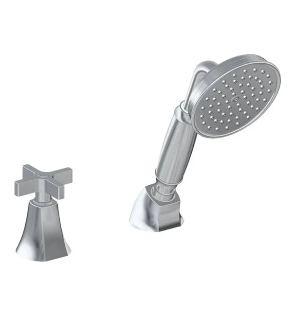 Graff G-6856-C15B-OB-T Finezza Duo 9 3/8x22 Contemporary Deck Mounted Handshower and Diverter Set in Olive Bronze Trim Only