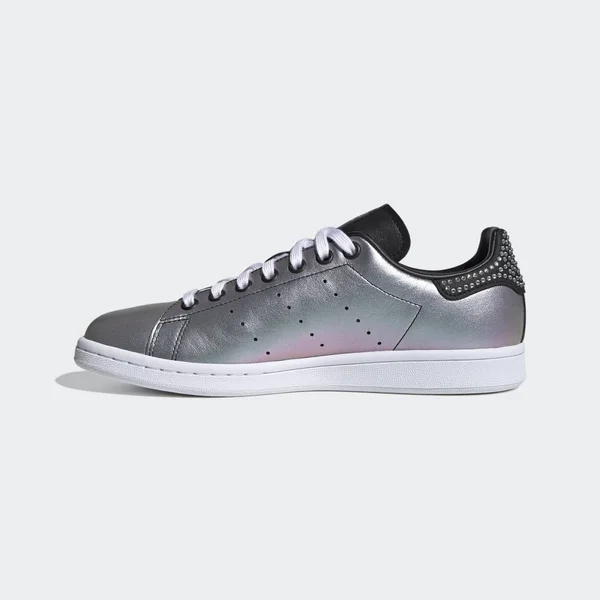 Adidas Originals Women's Stan Smith Sneaker, Black/White/White, 8.5