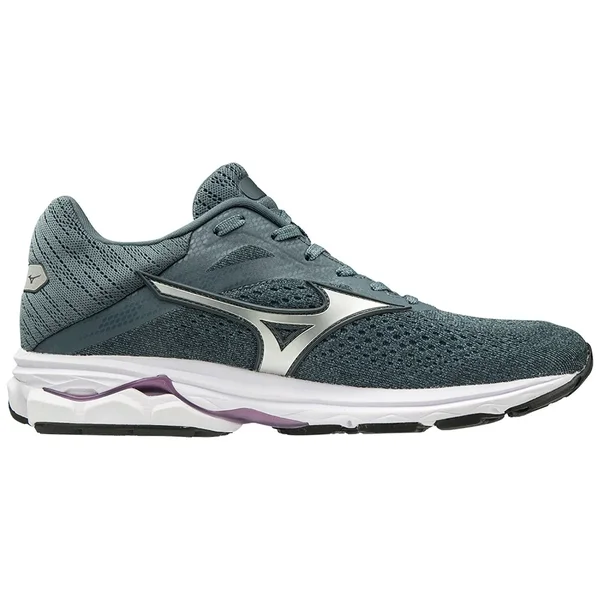 Women's Mizuno Wave Rider 23 - 8.5, Citadel/Glacier Gray