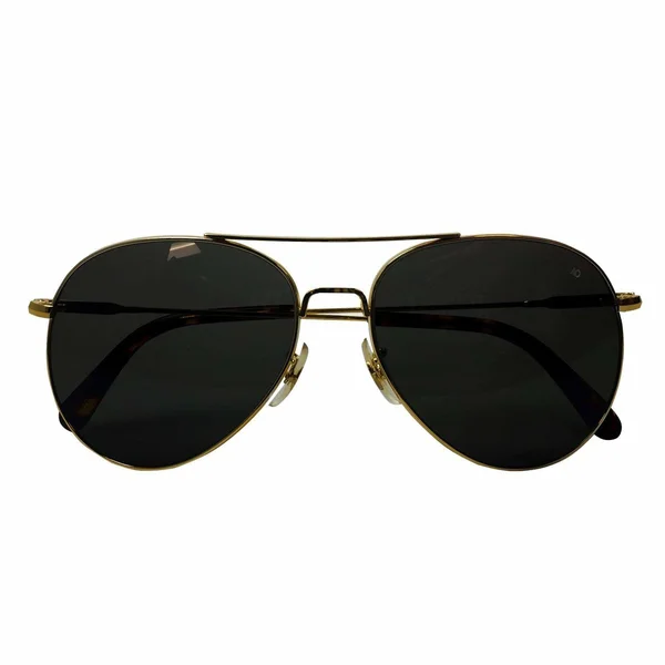 AO Sunglasses Flight Gear General Wire Spatula Gold Frame CC Gray Poly Lens Polarized 52mm
