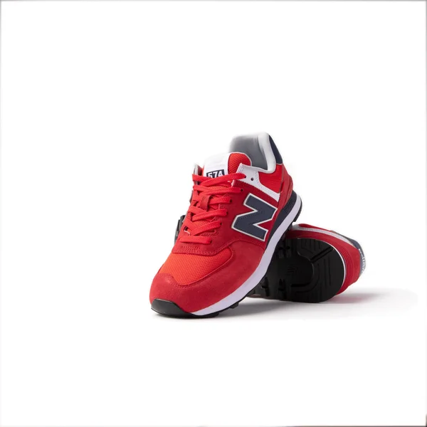 New Balance Shoes 574, ML574SP2 - Red - 9.5