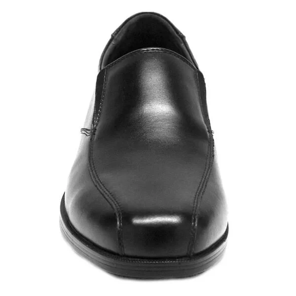 Men's Genuine Grip Footwear Slip-Resistant Slip-On Dress - Size: 8.5, Black