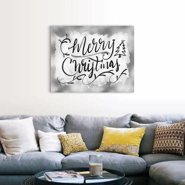 Merry Christmas - Canvas Wall Art, 45x36, Great Big Canvas