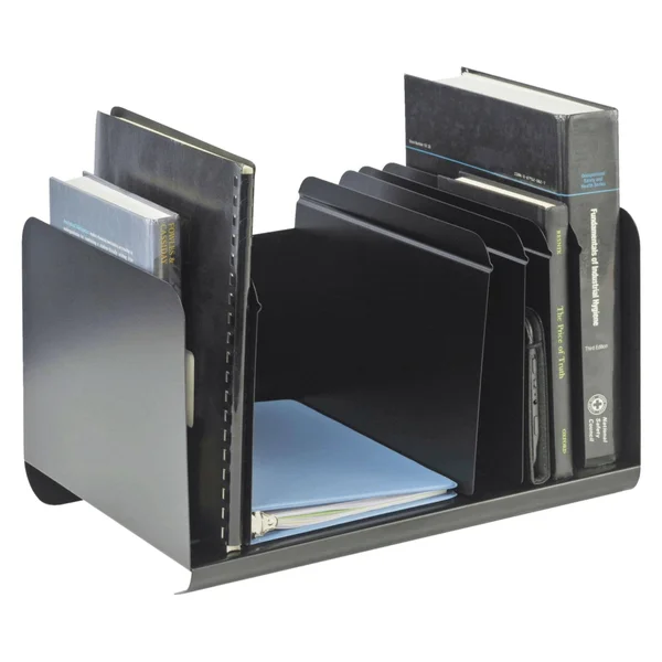 Steelmaster Adjustable Steel Book Rack Black