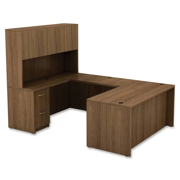 Lorell 34313 Chateau Series Walnut Laminate Desking
